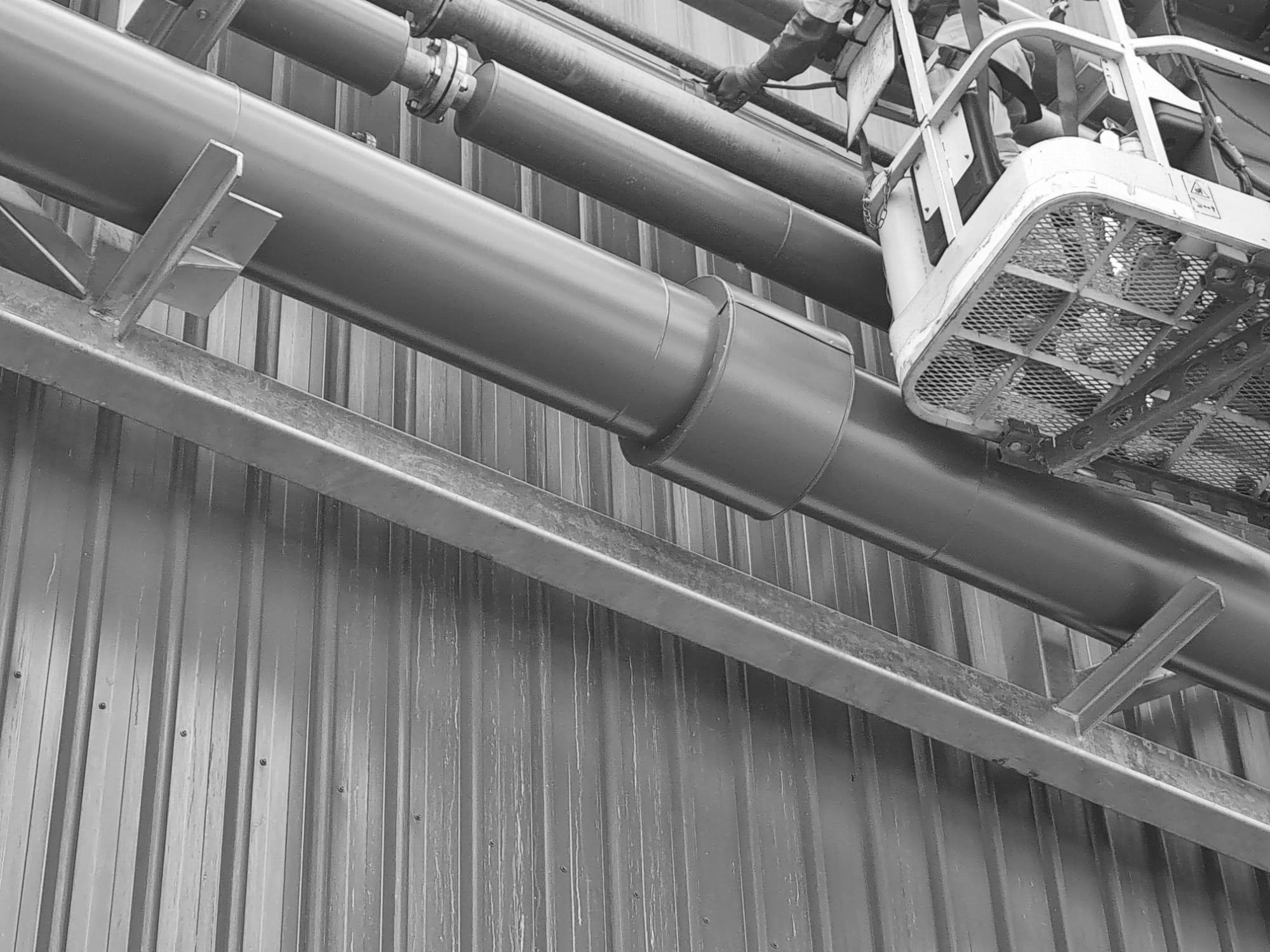 pipe work from DDG4 to DDG5 as of 8-11-2022